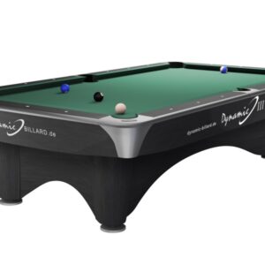 Billardtisch, Pool, Dynamic III, 9 ft. (Fuß), grau, gebraucht, Simonis 860 gelbgrün