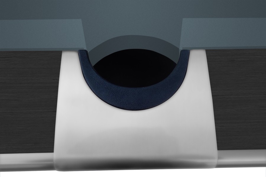 Billardtisch, Pool, Dynamic III, 9 ft. (Fuß), grau, gebraucht, Simonis 860 blaugrün – Bild 8