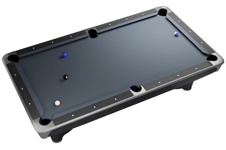 Billardtisch, Pool, Dynamic III, 9 ft. (Fuß), grau, gebraucht, Simonis 860 blaugrün – Bild 4