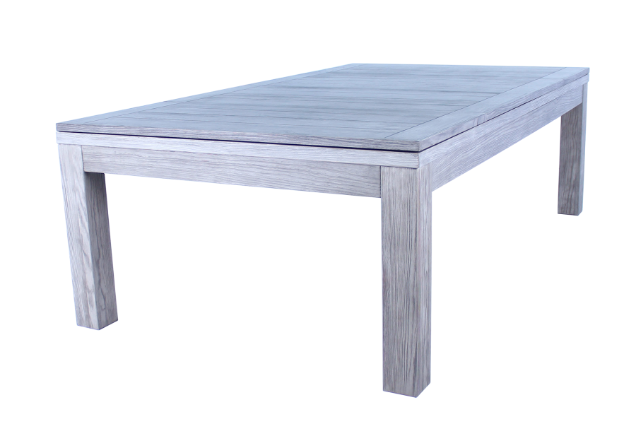 Billardtisch / Esstisch, Pool, Rasson Penelope II, inkl. Abdeckplatte, gebeiztes Holz, 7 ft., Simonis 760 grau – Bild 2