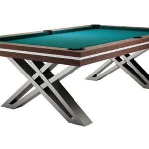 Billardtisch, Pool, Rasson Pierce, 8 ft. (Fuß), walnuss, Simonis 760 blaugrün