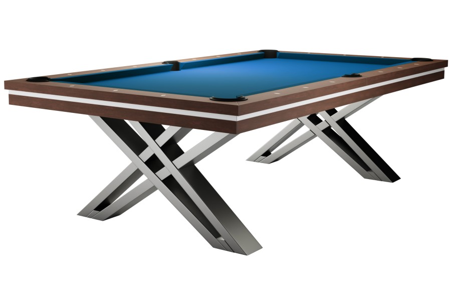 Billardtisch, Pool, Rasson Pierce, 8 ft. (Fuß), walnuss, Clubtuch elektrikblau