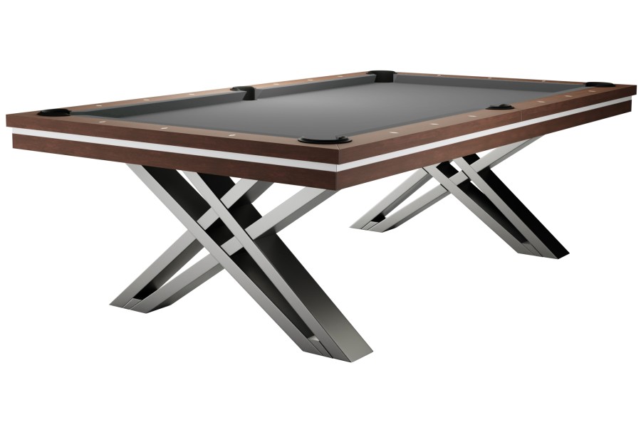 Billardtisch, Pool, Rasson Pierce, 8 ft. (Fuß), walnuss, Simonis 760 grau