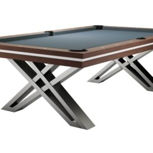 Billardtisch, Pool, Rasson Pierce, 8 ft. (Fuß), walnuss, Simonis 860 puderblau