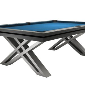 Billardtisch, Pool, Rasson Pierce, 8 ft. (Fuß), dunkelgrau, Simonis 860 elektrikblau