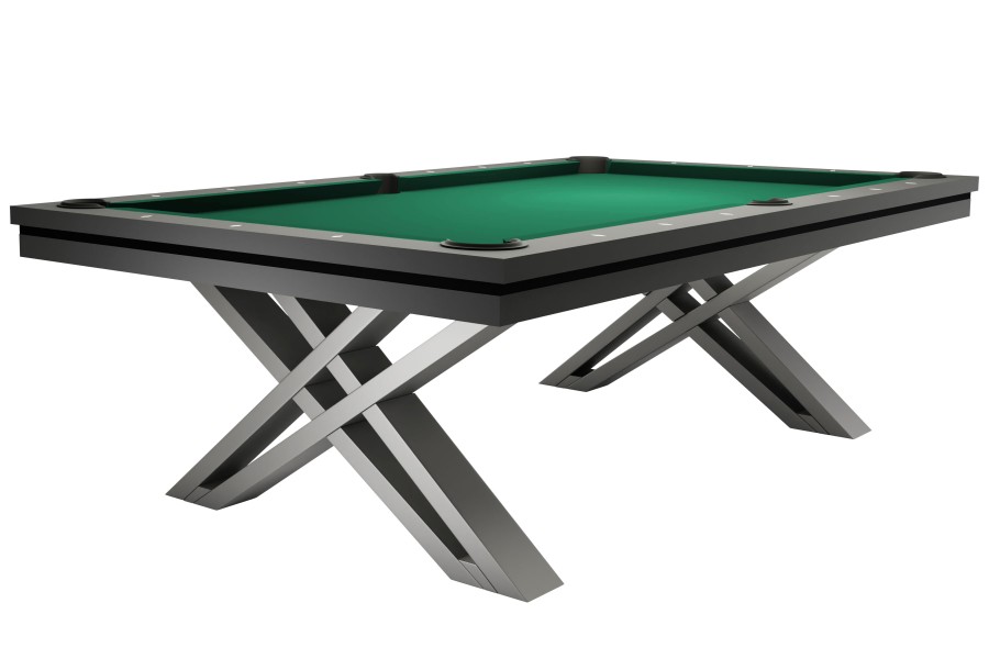 Billardtisch, Pool, Rasson Pierce, 8 ft. (Fuß), dunkelgrau, Simonis 760 gelbgrün