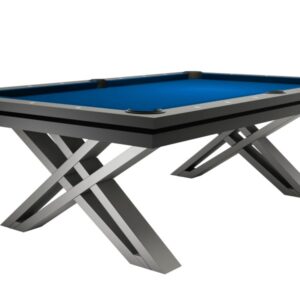 Billardtisch, Pool, Rasson Pierce, 8 ft. (Fuß), dunkelgrau, Simonis 760 royalblau