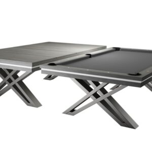 Billardtisch / Esstisch, Pool, Rasson Pierce, 8 ft. (Fuß), hellgrau, Clubtuch grau