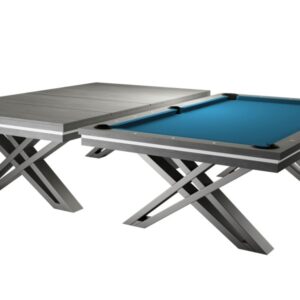Billardtisch / Esstisch, Pool, Rasson Pierce, 8 ft. (Fuß), hellgrau, Simonis 760 turnierblau