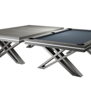 Billardtisch / Esstisch, Pool, Rasson Pierce, 8 ft. (Fuß), hellgrau, Simonis 860 shark grey
