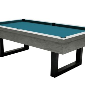 Billardtisch, Pool, Upcon, 8 ft. (Fuß), graue Eiche, 8 ft., Clubtuch elektrikblau