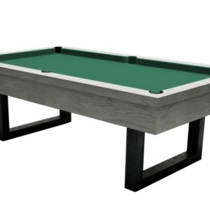 Billardtisch, Pool, Upcon, 8 ft. (Fuß), graue Eiche, 8 ft., Clubtuch gelbgrün