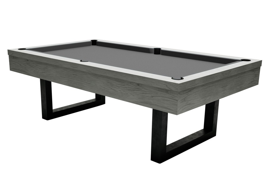 Billardtisch, Pool, Upcon, 8 ft. (Fuß), graue Eiche, 8 ft., Clubtuch grau