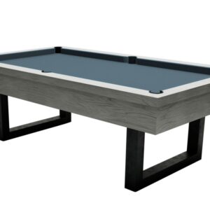 Billardtisch, Pool, Upcon, 8 ft. (Fuß), graue Eiche, 8 ft., Simonis 760 puderblau