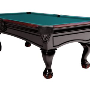 Billardtisch, Pool, Dover, 8 ft. (Fuß), schwarz, Simonis 760 blaugrün
