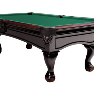 Billardtisch, Pool, Dover, 8 ft. (Fuß), schwarz, Clubtuch gelbgrün