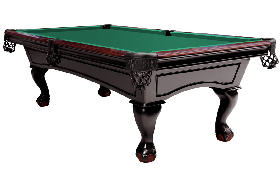 Billardtisch, Pool, Dover, 8 ft. (Fuß), schwarz, Simonis 860 gelbgrün