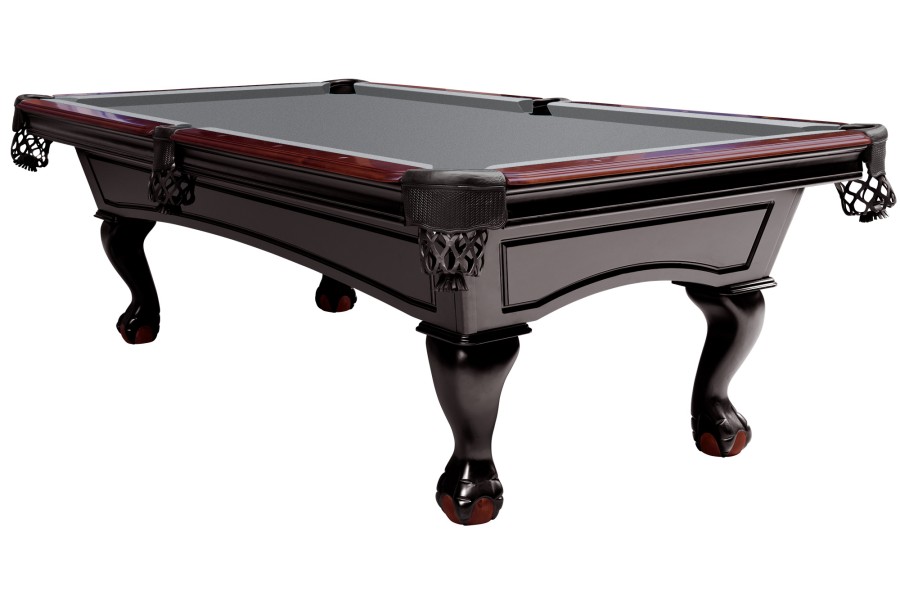 Billardtisch, Pool, Dover, 8 ft. (Fuß), schwarz, Simonis 760 grau