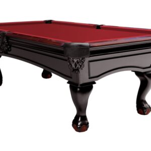 Billardtisch, Pool, Dover, 8 ft. (Fuß), schwarz, Simonis 860 rot