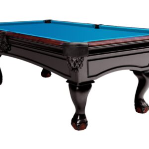 Billardtisch, Pool, Dover, 8 ft. (Fuß), schwarz, Simonis 760 turnierblau