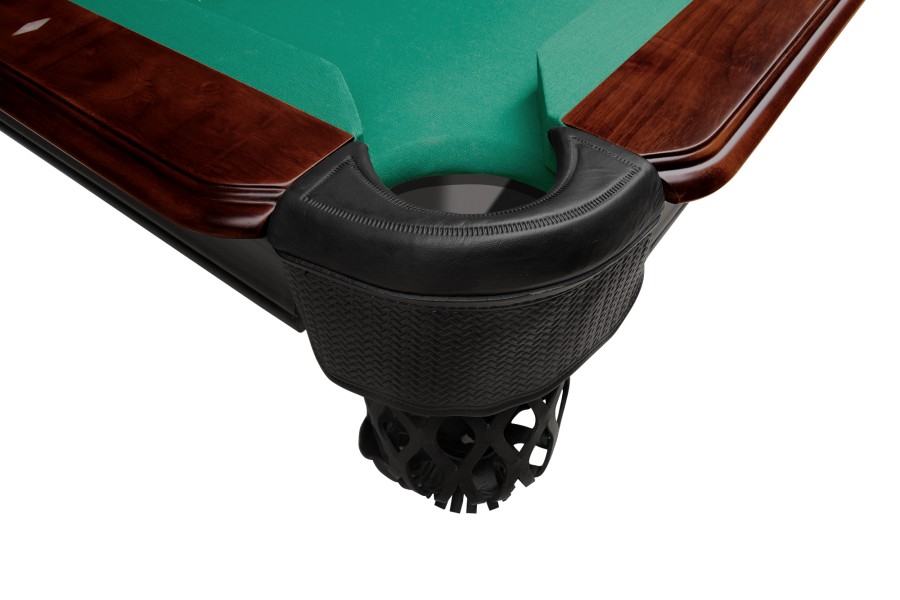 Billardtisch, Pool, Dover, 8 ft. (Fuß), schwarz, Simonis 860 rot – Bild 2