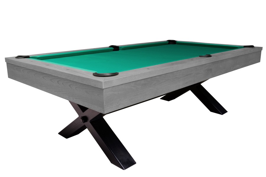 Billardtisch, Pool, Xray, 8 ft. (Fuß), grau, Clubtuch gelbgrün – Bild 2