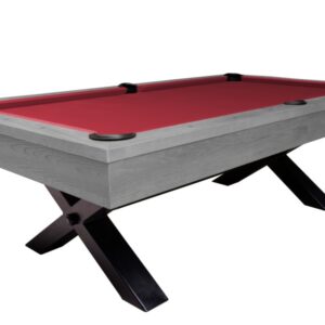 Billardtisch, Pool, Xray, 8 ft. (Fuß), grau, Simonis 760 rot