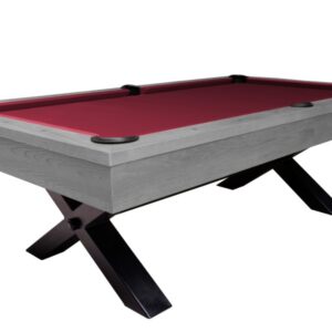 Billardtisch, Pool, Xray, 8 ft. (Fuß), grau, Simonis 860 burgund