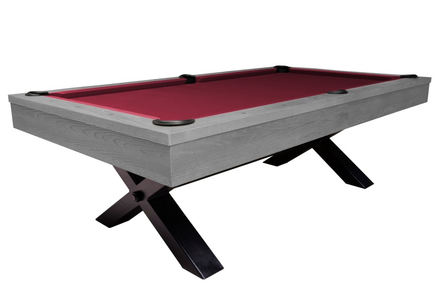 Billardtisch, Pool, Xray, 8 ft. (Fuß), grau, Simonis 860 burgund