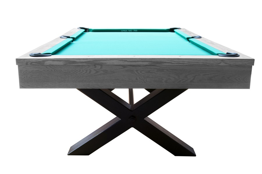 Billardtisch, Pool, Xray, 8 ft. (Fuß), grau, Clubtuch gelbgrün – Bild 4