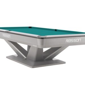 Billardtisch, Pool, Rasson Victory III, silber, CLUB Taschenmaß, 8 ft., Simonis 760 blaugrün