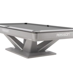 Billardtisch, Pool, Rasson Victory III, silber, CLUB Taschenmaß, 9 ft., Simonis 760 grau