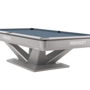 Billardtisch, Pool, Rasson Victory III, silber, CLUB Taschenmaß, 8 ft., Simonis 860 shark grey