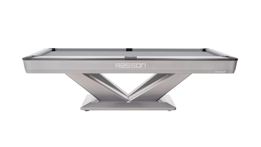 Billardtisch, Pool, Rasson Victory III, silber, CLUB Taschenmaß, 9 ft., Simonis 760 rot – Bild 2