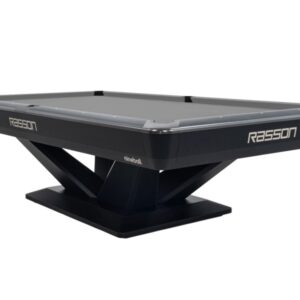 Billardtisch, Pool, Rasson Victory III, schwarz, CLUB Taschenmaß, 9 ft., Simonis 760 grau