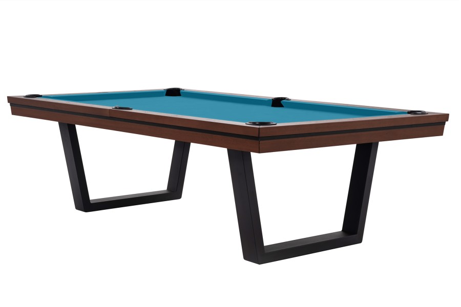 Billardtisch, Pool, Rasson Madrid, walnuss, 7 ft., Simonis 860 elektrikblau