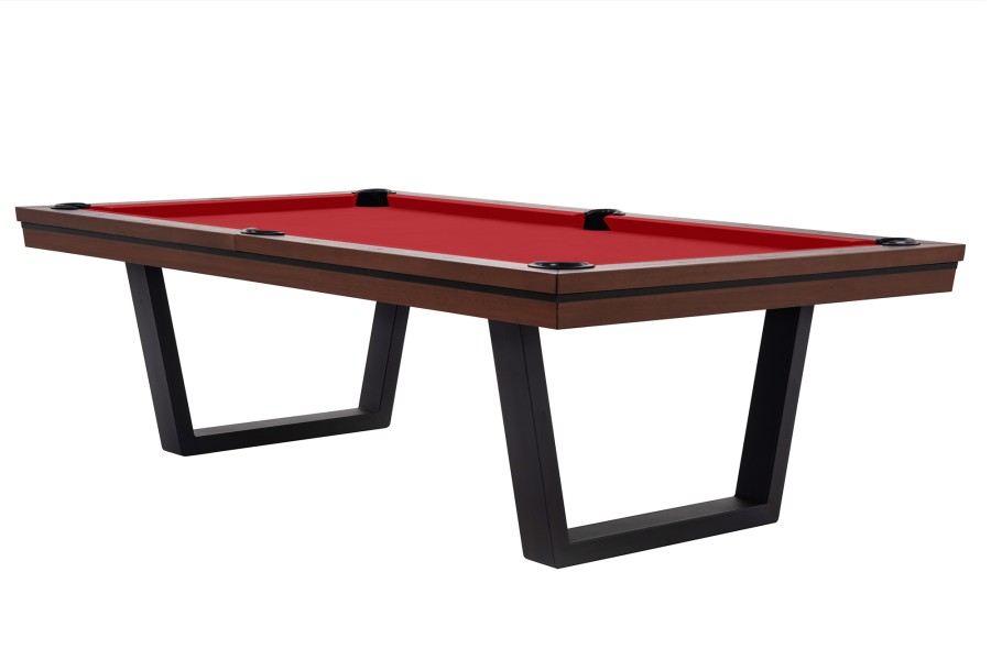 Billardtisch, Pool, Rasson Madrid, walnuss, 7 ft., Simonis 860 rot