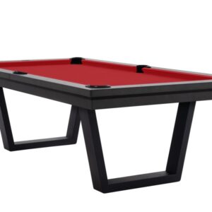 Billardtisch / Esstisch, Pool, Rasson Madrid, grau, 8 ft., Simonis 860 rot