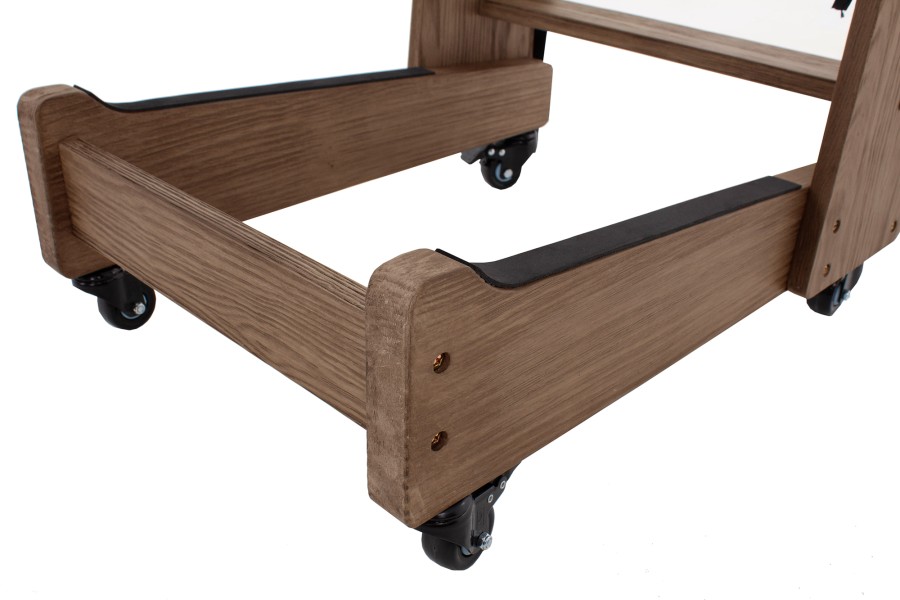 Rollbarer Aufbewahrungswagen für Billardtisch-Abdeckplatten, grau gebeizte Eiche – Bild 6