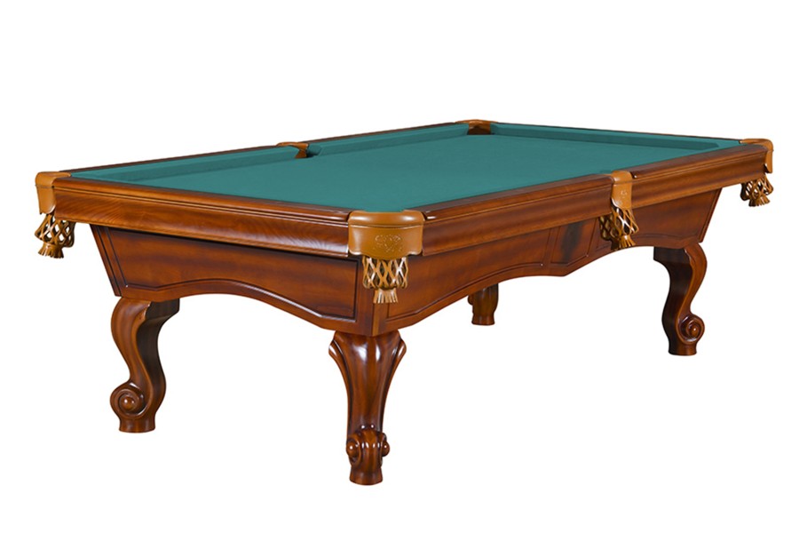 Billardtisch, Pool, York, 8 ft. (Fuß), antikbraun, 8 ft., Simonis 860 blaugrün