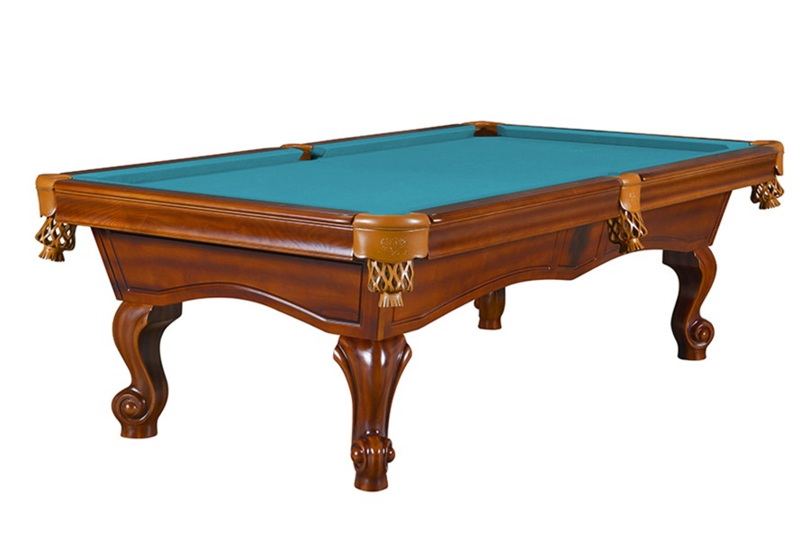 Billardtisch, Pool, York, 8 ft. (Fuß), antikbraun, 8 ft., Simonis 860 elektrikblau
