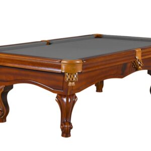 Billardtisch, Pool, York, 8 ft. (Fuß), antikbraun, 8 ft., Simonis 760 grau