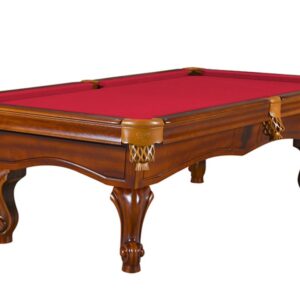 Billardtisch, Pool, York, 8 ft. (Fuß), antikbraun, 8 ft., Simonis 860 rot