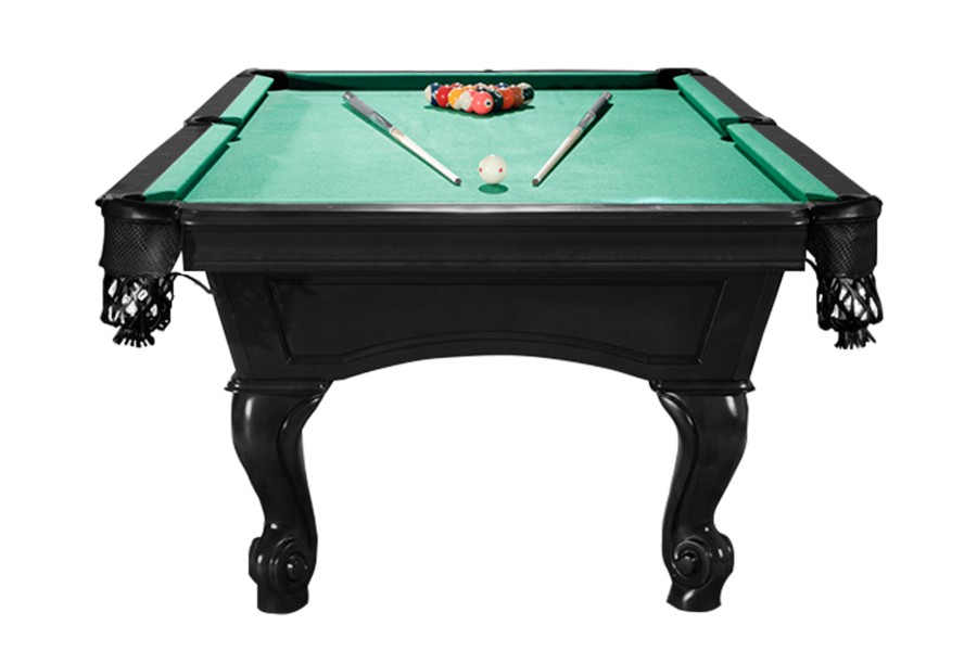 Billardtisch, Pool, Shelton, 8 ft. (Fuß), schwarz, Simonis 760 blaugrün – Bild 2