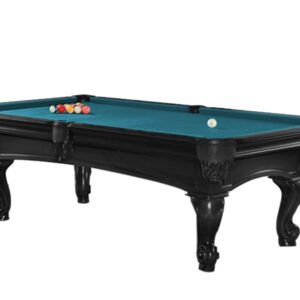 Billardtisch, Pool, Shelton, 8 ft. (Fuß), schwarz, Clubtuch elektrikblau