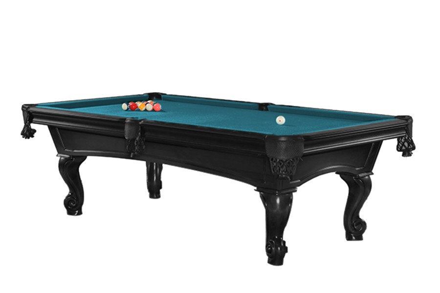 Billardtisch, Pool, Shelton, 8 ft. (Fuß), schwarz, Simonis 860 elektrikblau