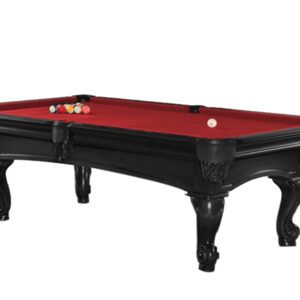Billardtisch, Pool, Shelton, 8 ft. (Fuß), schwarz, Simonis 760 rot