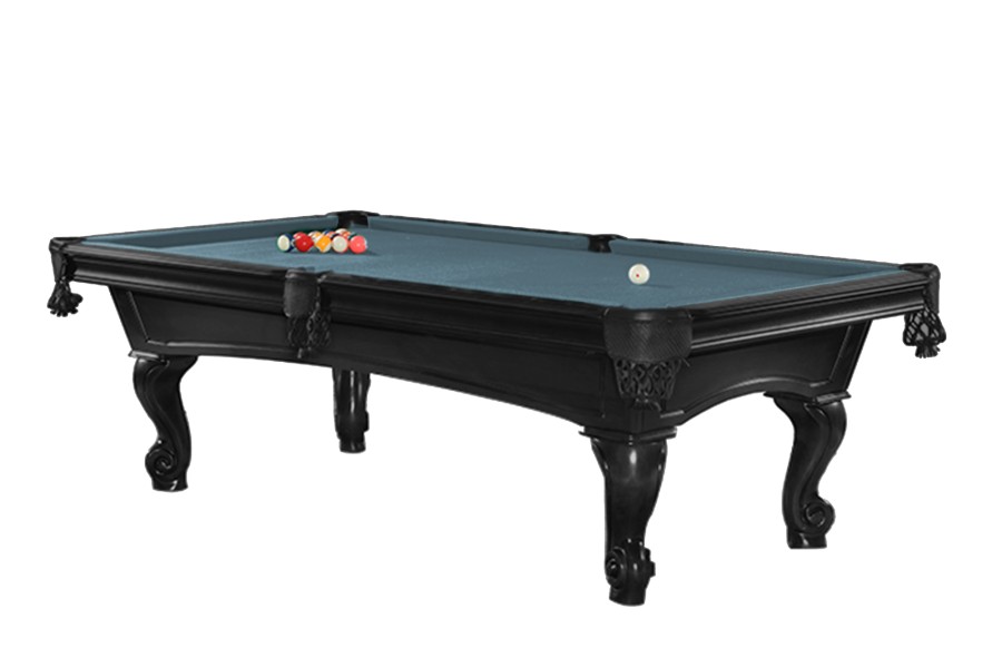 Billardtisch, Pool, Shelton, 8 ft. (Fuß), schwarz, Simonis 760 puderblau