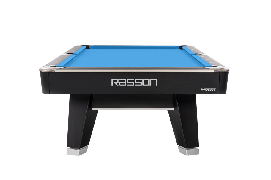 Billardtisch, Pool, Rasson ACURRA (MR-SUNG SERIES), 9 ft. (Fuß), schwarz-matt (Strong Black), MATCHROOM Taschenmaß, Simonis 760 blaugrün – Bild 2