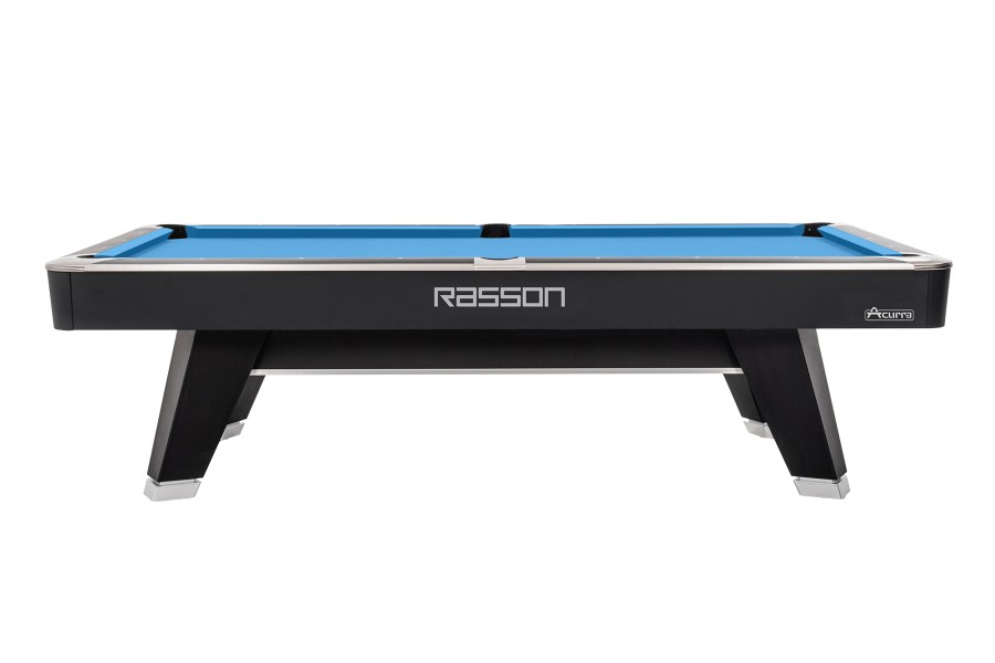 Billardtisch, Pool, Rasson ACURRA (MR-SUNG SERIES), 9 ft. (Fuß), schwarz-matt (Strong Black), MATCHROOM Taschenmaß, Simonis 760 blaugrün – Bild 3